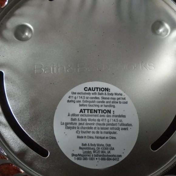 BATH & BODY WORKS PUMPKIN GLITTER CANDLE HOLDER - Picture 8 of 8